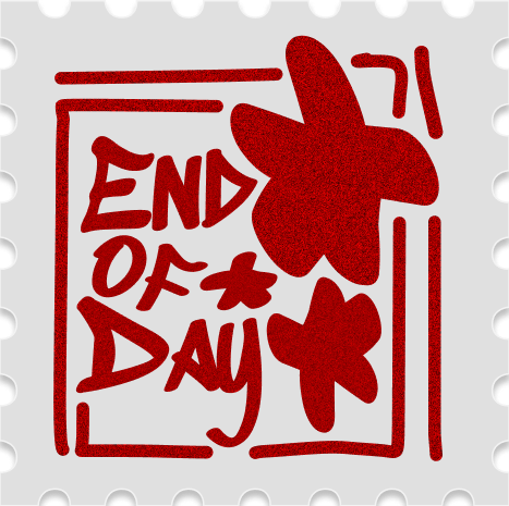 End of Day stamp logo